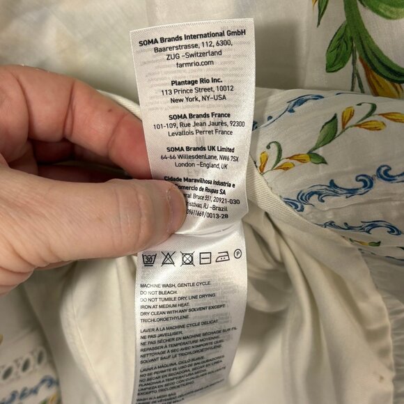 Farm Rio Sicily Dolman Sleeve Bodysuit, NWT, Medium - Picture 8 of 15